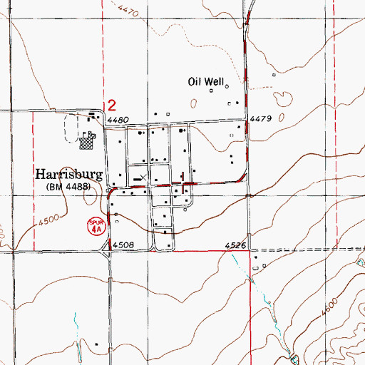 Topographic Map of Hull United Methodist Church, NE