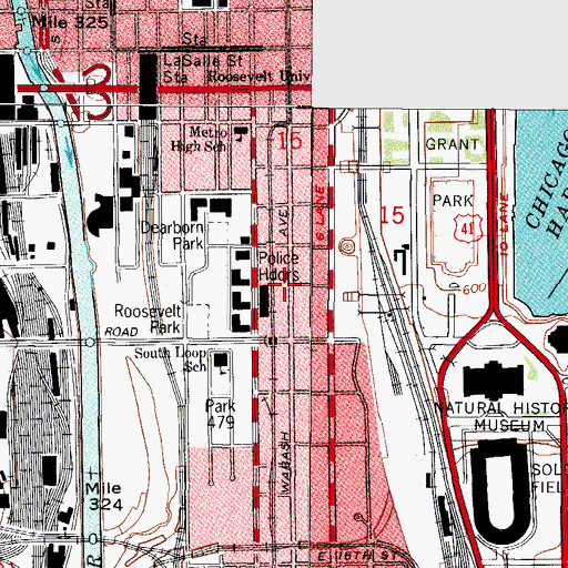Topographic Map of Livingston Building, IL