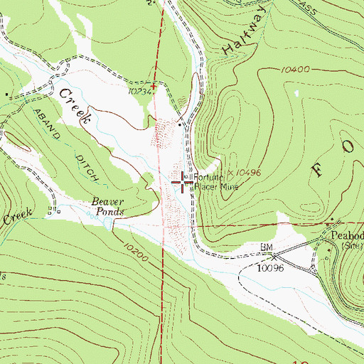 Topographic Map of North Tarryall Creek, CO