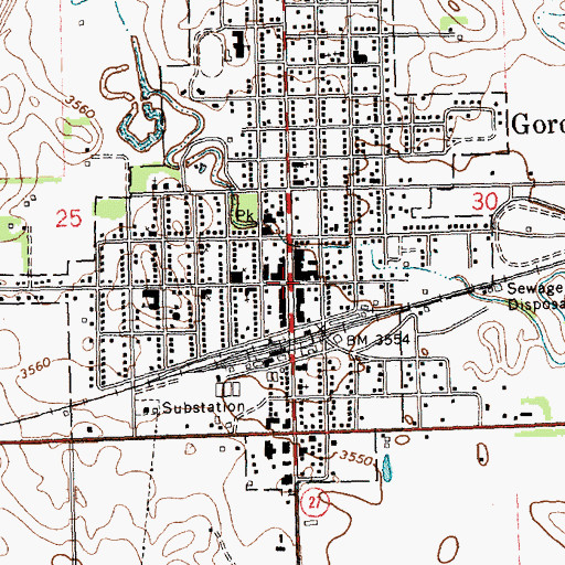 Topographic Map of Shedeeds Trailer Court, NE