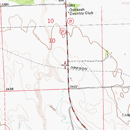Topographic Map of John Hollman Grave Historical Marker, NE