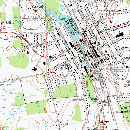 Topographic Map of Holy Rosary Roman Catholic Church, WI