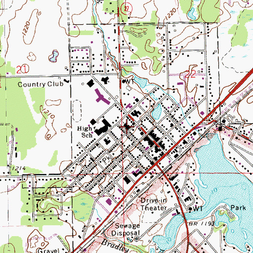 Topographic Map of Saint Josephs Catholic Church, WI