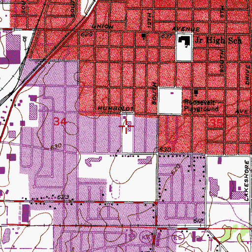 Topographic Map of Christ Child Academy, WI