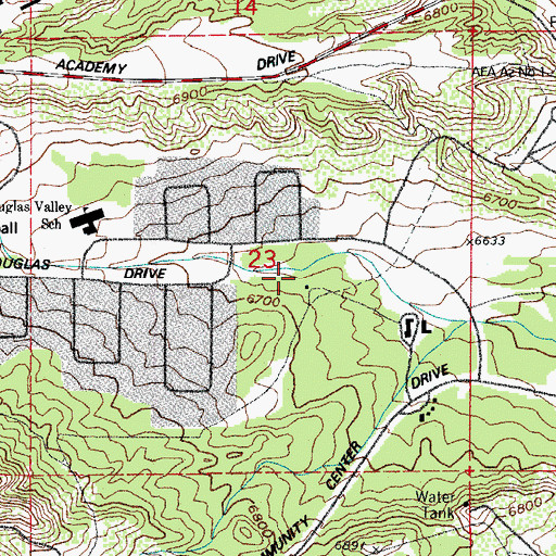 Topographic Map of Capps Cemetery, CO