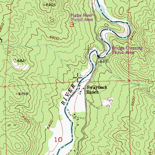 Topographic Map of Saloon Gulch, CO