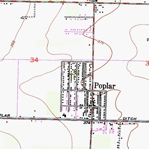 Topographic Map of Apostolic Church of Jesus Christ, CA