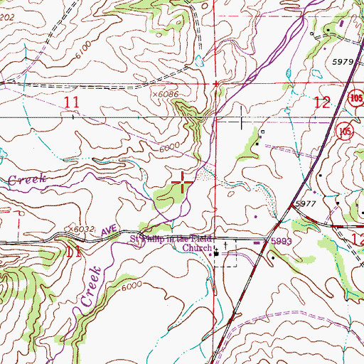 Topographic Map of Garber Creek, CO