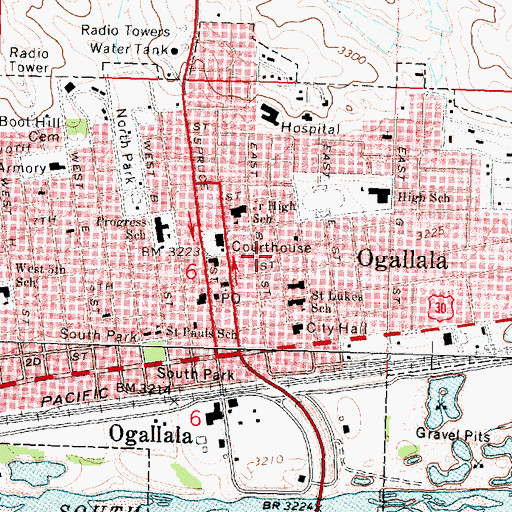 Topographic Map of United Pentecostal Church, NE