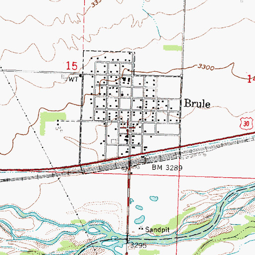 Topographic Map of Beals Trailer Court, NE