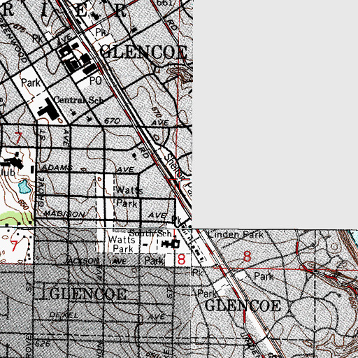 Topographic Map of Shelton Park, IL