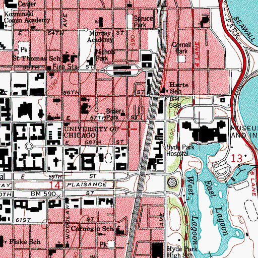 Topographic Map of United Methodist Foundation, IL