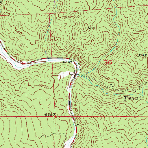 Topographic Map of West Creek, CO