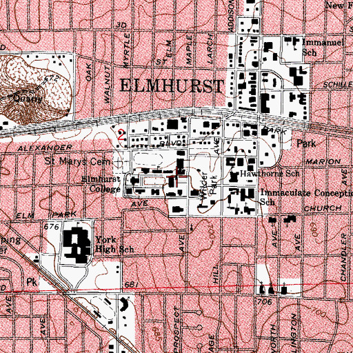 Topographic Map of Kranz Forum, IL