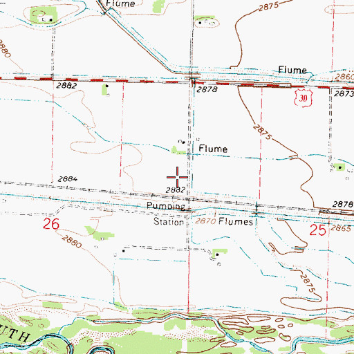 Topographic Map of Morgans Hide-A-Way Campground, NE