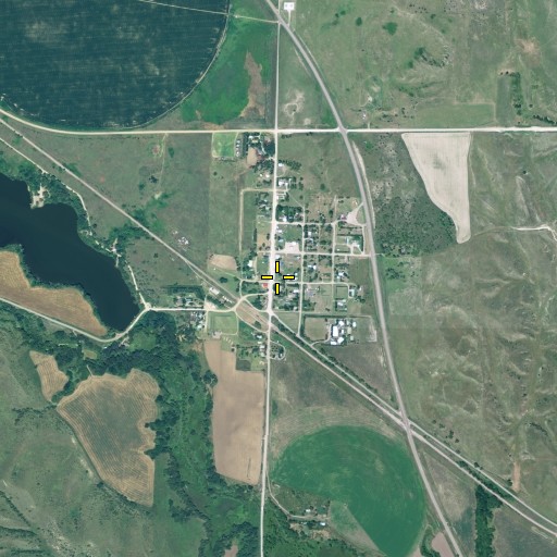 Aerial/Satellite Image of Saint William Catholic Church, NE