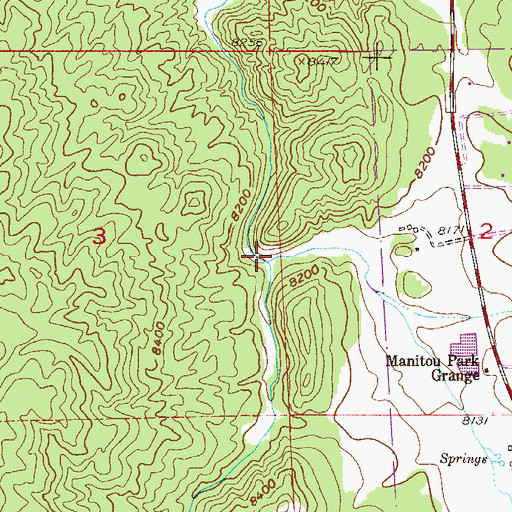 Topographic Map of Mule Creek, CO