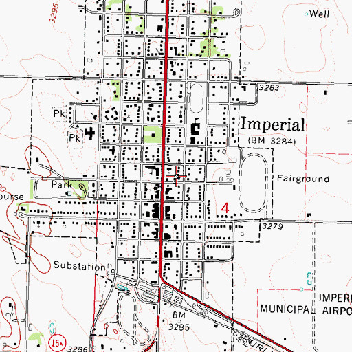Topographic Map of Saint Patricks Catholic Church, NE