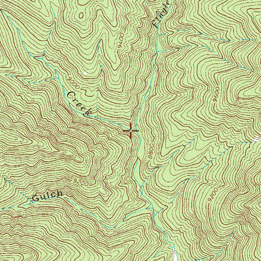 Topographic Map of Flagler Fork, CO