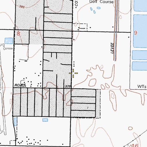 Topographic Map of Walls of Salvation Gates of Praise Church, CA