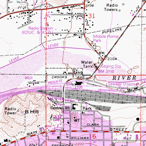 Topographic Map of Freewill Church of God in Christ, CA