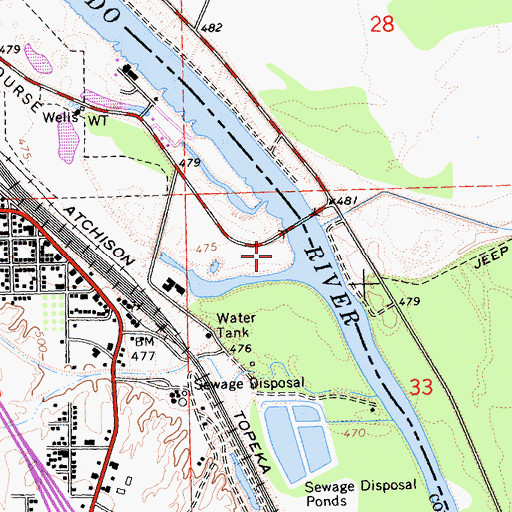 Topographic Map of Jack Smith Memorial Park, CA