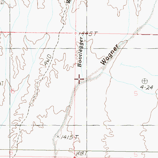 Topographic Map of Bootlegger Wash, AZ