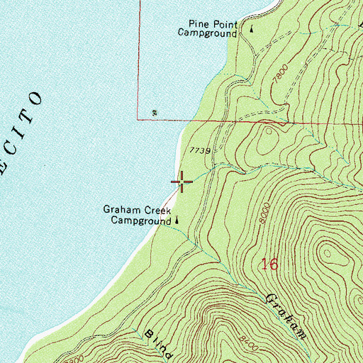 Topographic Map of North Canyon, CO