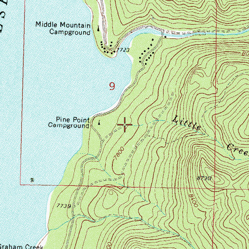 Topographic Map of Little Creek, CO