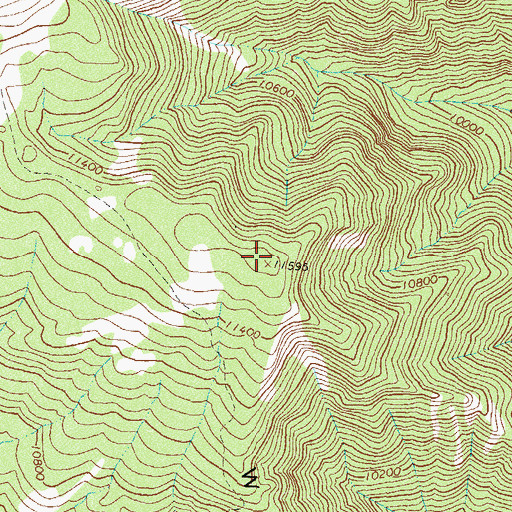 Topographic Map of West Mountain, CO