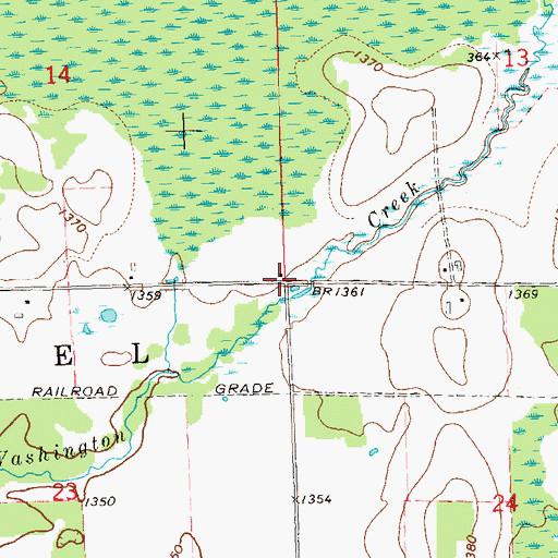 Topographic Map of Meadowbrook School (historical), WI