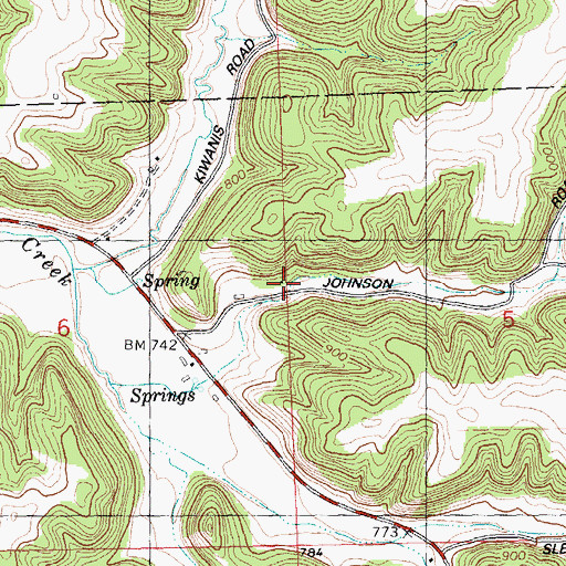 Topographic Map of Brindley School (historical), WI