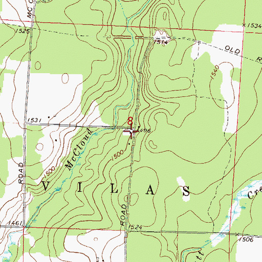 Topographic Map of Good Luck School (historical), WI