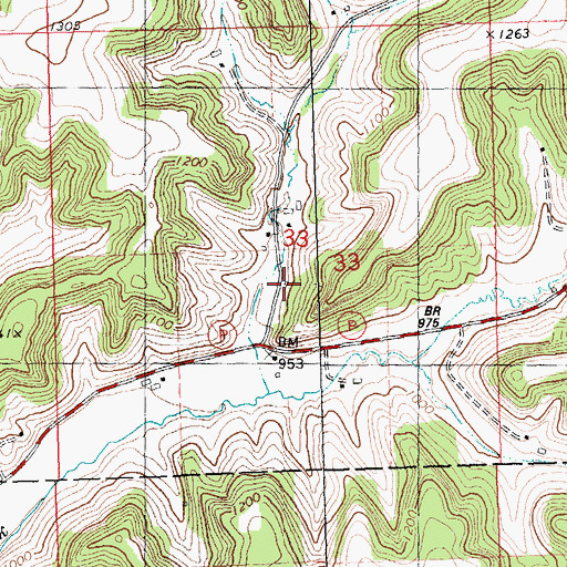Topographic Map of Eastman School (historical), WI