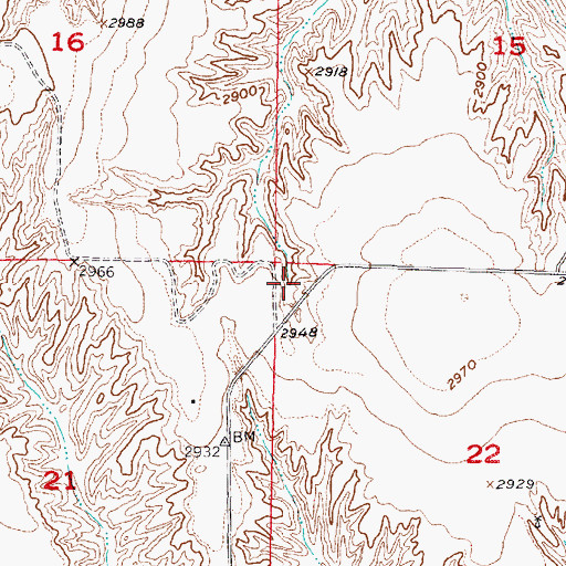 Topographic Map of Township of Laird West, NE