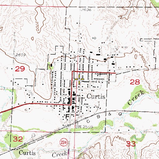 Topographic Map of United Church of Christ, NE