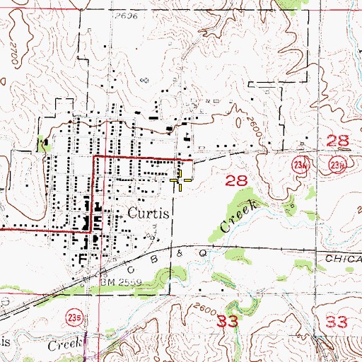 Topographic Map of Baha'i Faith, NE