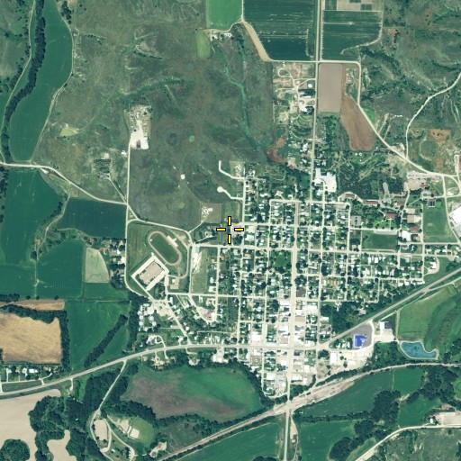 Aerial/Satellite Image of Medicine Valley Elementary School, NE
