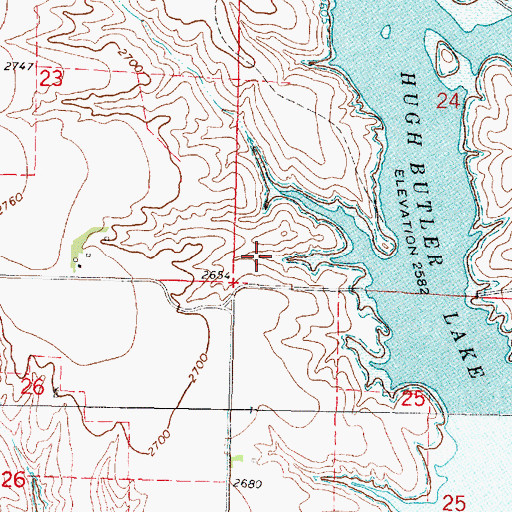 Topographic Map of Bobwhite Campground, NE