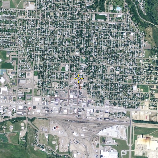 Aerial/Satellite Image of Perry Grain Company Elevator, NE