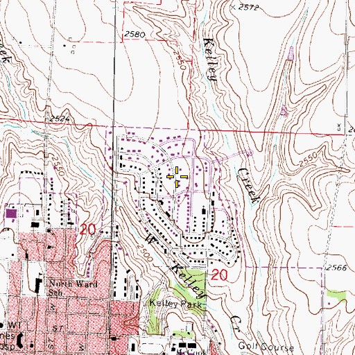 Topographic Map of The Church of Jesus Christ of Latter Day Saints, NE