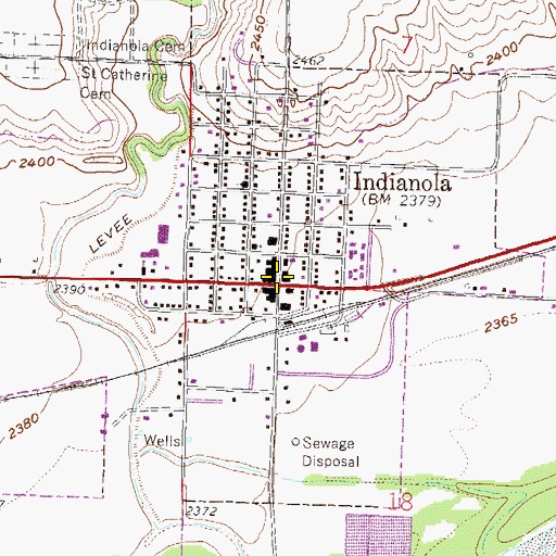Topographic Map of Pawnee Womans Grave Historical Marker, NE