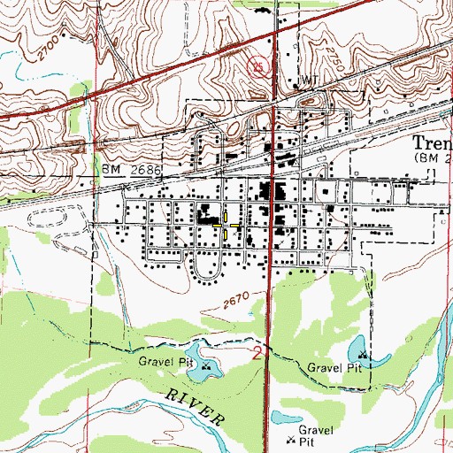Topographic Map of United Church of Christ Congregational, NE