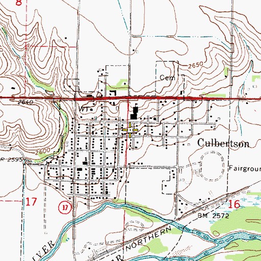 Topographic Map of Saint Johns Lutheran Church, NE