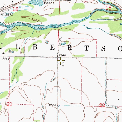 Topographic Map of Township of Culbertson, NE