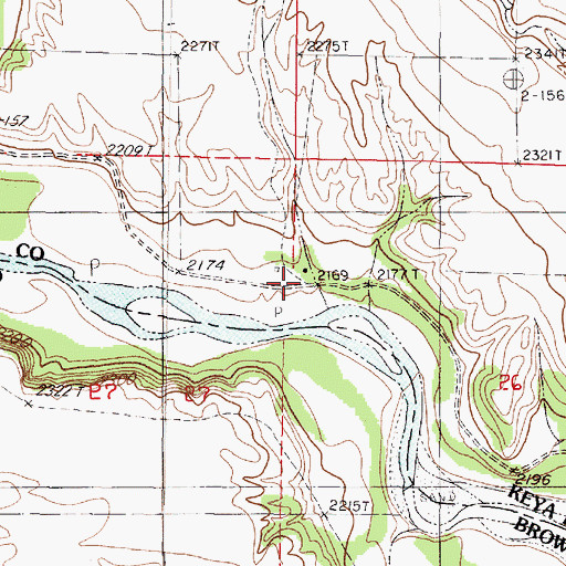 Topographic Map of Rock Barn Outfitters Campground, NE