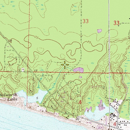 Topographic Map of Crystal Spring, FL