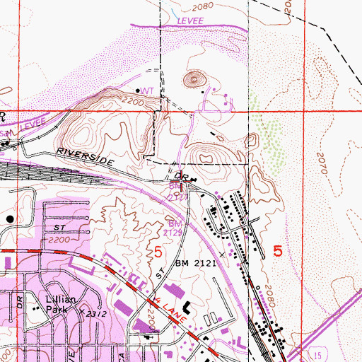 Topographic Map of Union Missionary Baptist Church, CA