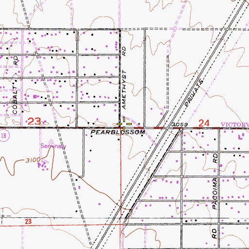 Topographic Map of The Church of Jesus Christ of Latter Day Saints, CA