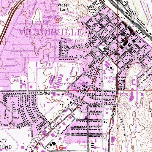 Topographic Map of Congregation Bamidbar Shel Ma'alah, CA